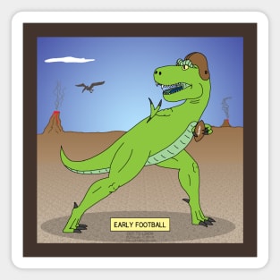 Early T-Rex Football Magnet